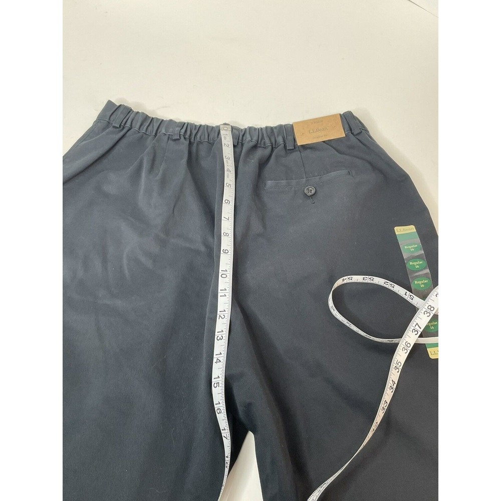 New LL Bean Womens Wrinkle Free Dress Pants, Size 16 Regular Black Original Fit - Picture 10 of 13